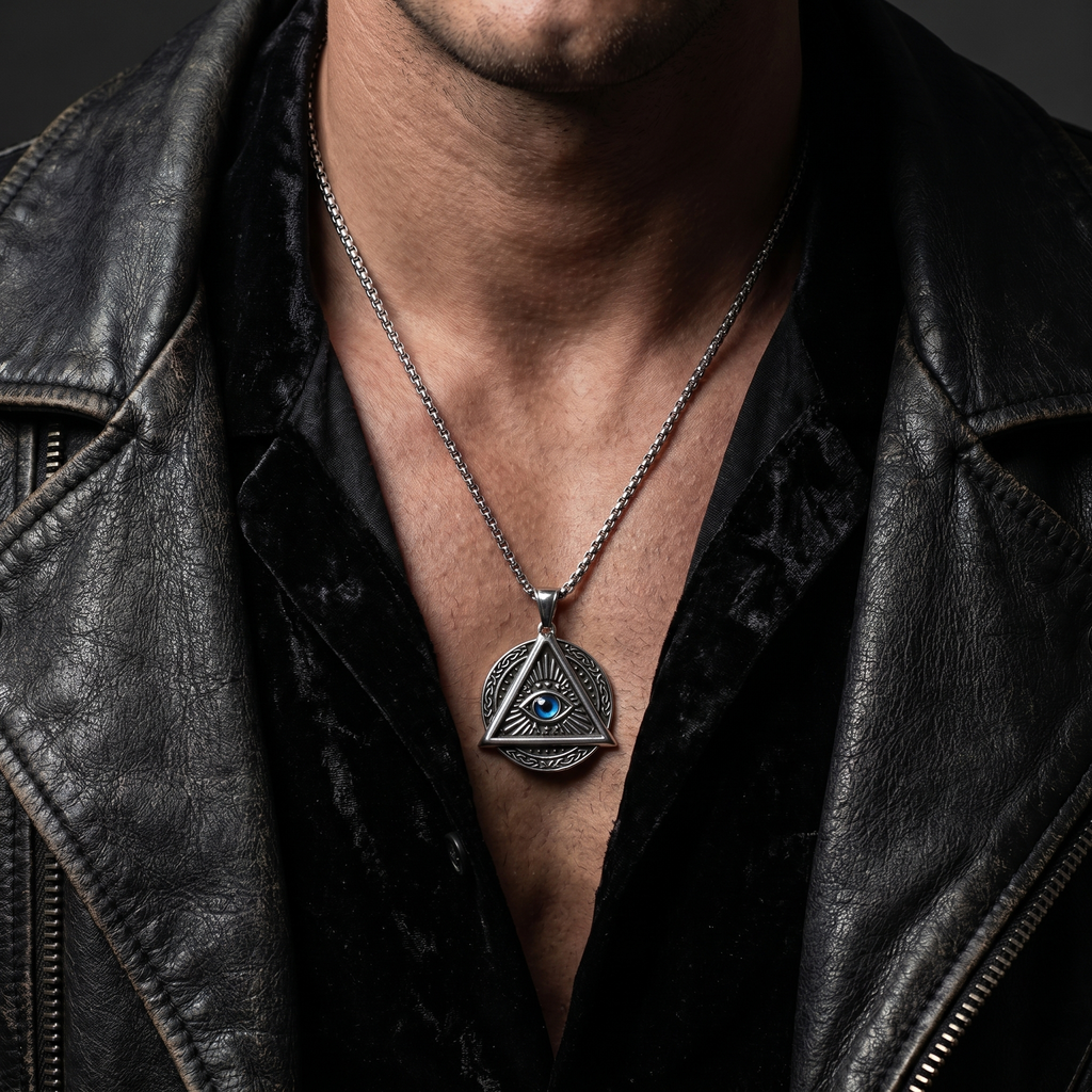 Collar Triángulo Sagrado | Acero Inoxidable