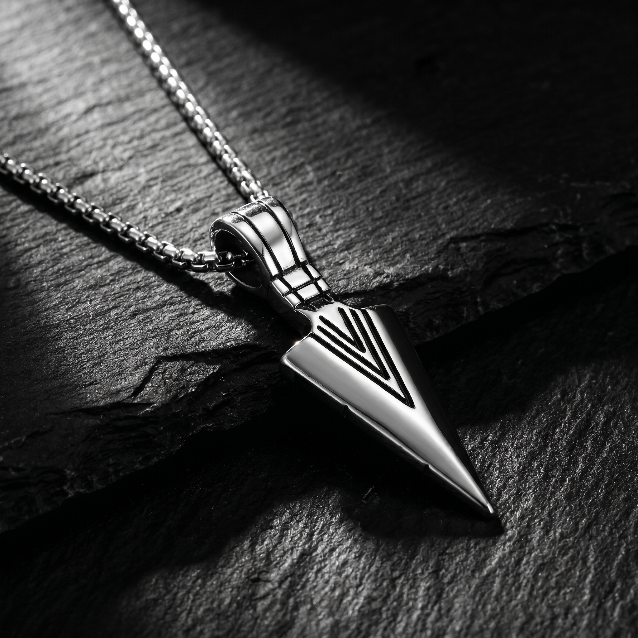 Collar Punta de Flecha | Acero Inoxidable