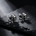 Aretes Dark Bloom | Acero Inoxidable