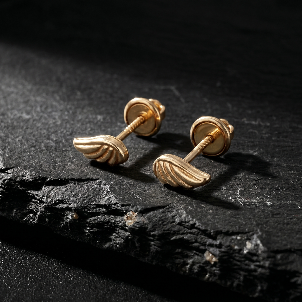 Aretes Ala de Ascensión | Oro Laminado 18k